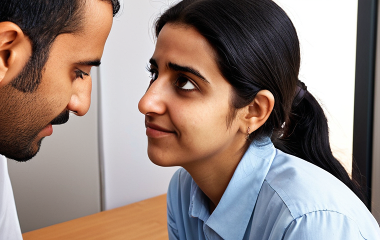 **Image Prompt 1: The Art of Empathetic Connection**
"A compassionate Arab social worker, gently leaning forward, engaged in deep active listening with a distressed Arab client, who is visibly feeling heard and understood. The setting is a warm, private, and culturally sensitive office or community space. The focus is on the emotional connection and trust being built between them, emphasizing shared humanity and a sense of safety. Soft, natural lighting highlights their expressive faces, reflecting empathy and relief. The image conveys a profound moment of therapeutic listening, symbolizing the core of social work practice."