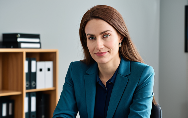 사회복지사 이직 이유 분석 - **

"A professional female social worker in a modest office setting, fully clothed in business casua...