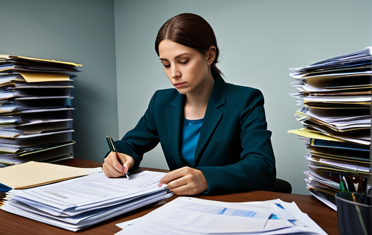 사회복지사 이직 이유 분석 - **

"A professional female social worker in a modest office setting, fully clothed in business casua...