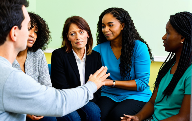 사회복지사 지역 복지 연구 사례 - Empowering Families**

"A professional social worker in modest attire, engaging with a happy, fully ...