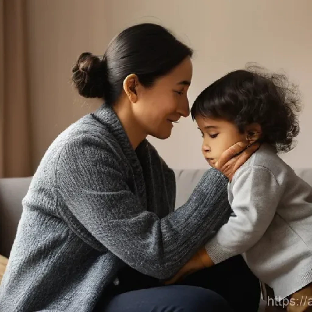사회복지사 지역 복지 조직 활동 - **A Heartwarming Moment of Support:** A compassionate female social worker in her late 40s, dressed ...