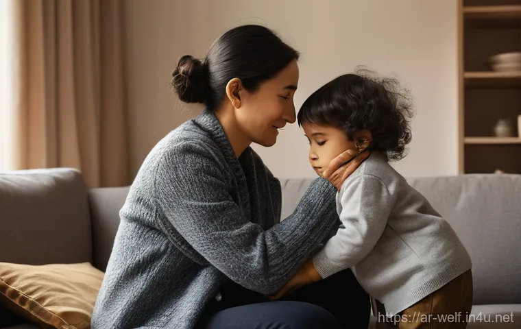 사회복지사 지역 복지 조직 활동 - **A Heartwarming Moment of Support:** A compassionate female social worker in her late 40s, dressed ...