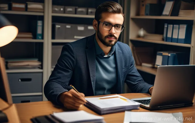 사회복지사 지역 복지 조직 활동 - **A Heartwarming Moment of Support:** A compassionate female social worker in her late 40s, dressed ...