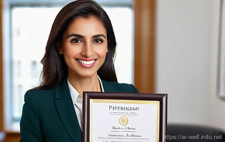 사회복지사 자격증 유효 기간 - Image Prompt 1: Professional Trust and a Valid License**